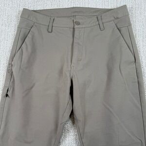BYLT Mens 34 (Actual 30x29) Brown Everyday Pant 2.0 Slim Fit Performance Chino
